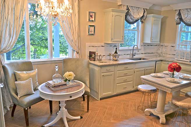 Kitchen of Rockfield Manor in Bel Air after remodeling