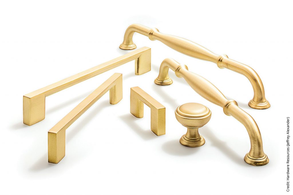 Gold-colored hardware by Hardware Resources