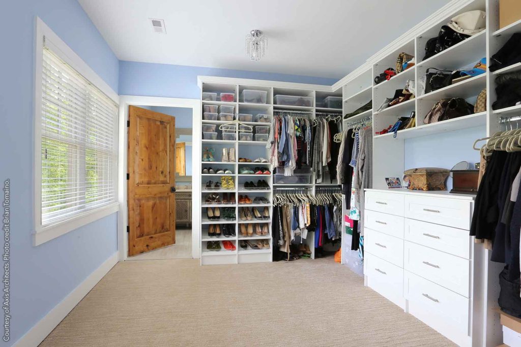 Bedroom upgrade with a large master walk-in closet