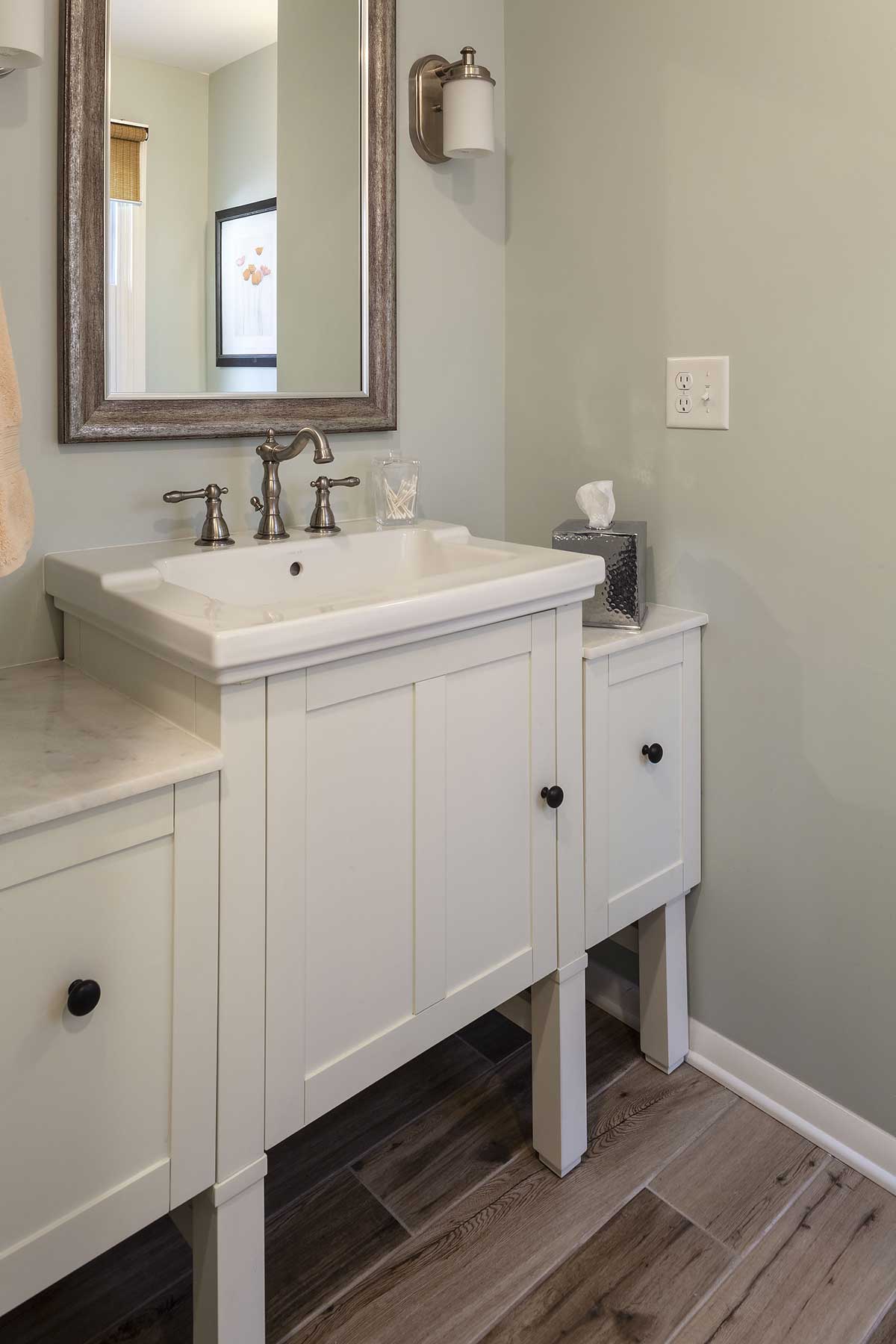 Furniture-style bathroom vanity
