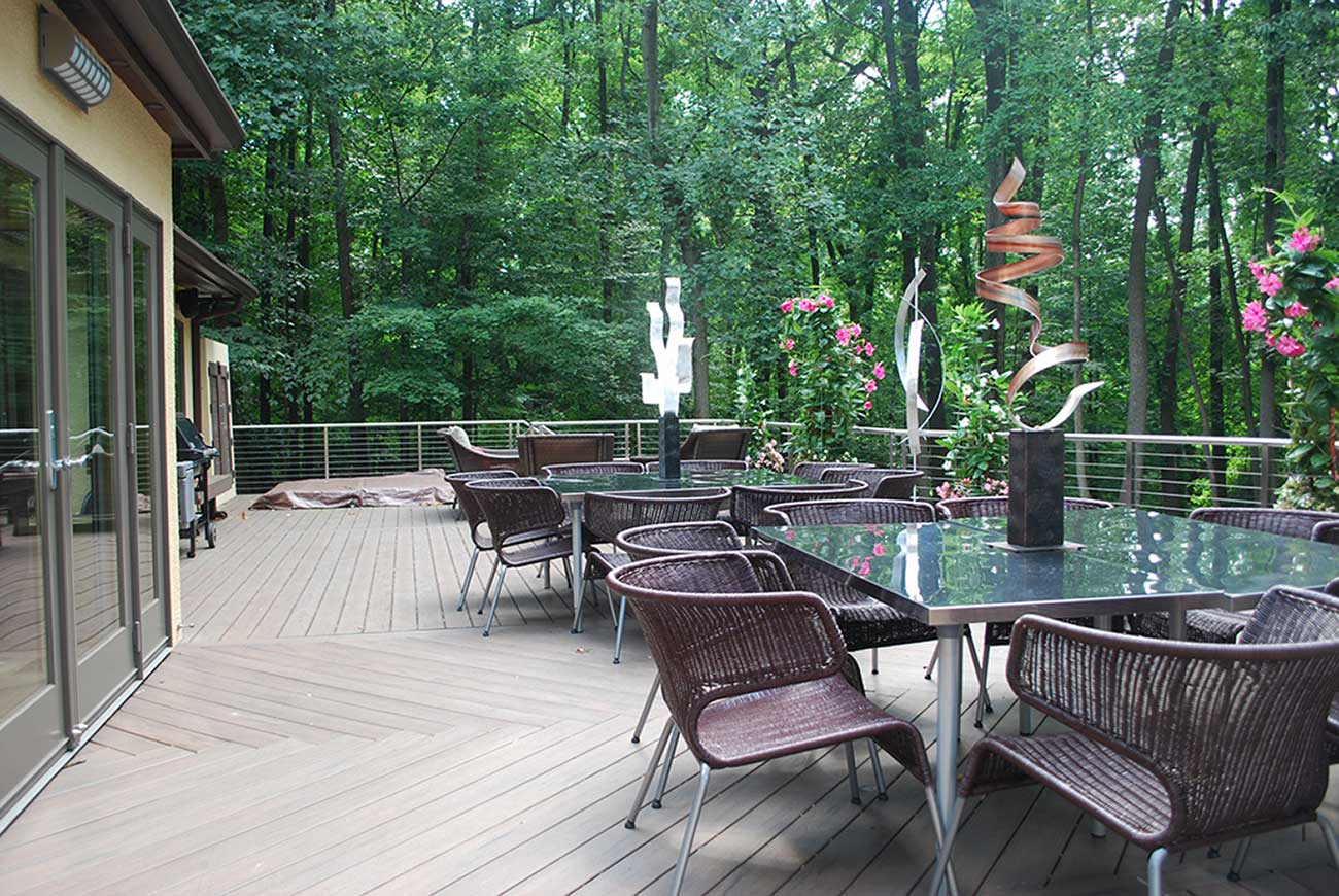 View of large deck