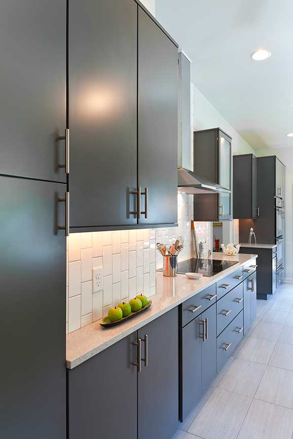 Modern, sleek kitchen design