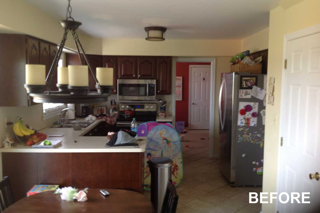 Before remodeling the kitchen